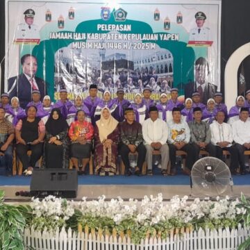 Pelepasan Jemaah Calon Haji Kabupaten Kepulauan Yapen Tahun 2025