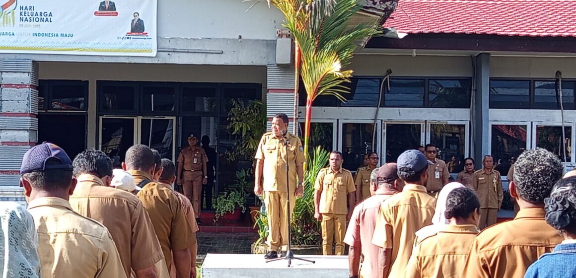 Bupati Yapen Tegaskan Disiplin ASN; ASN Baru Jangan Ikut Kelakuan Lama