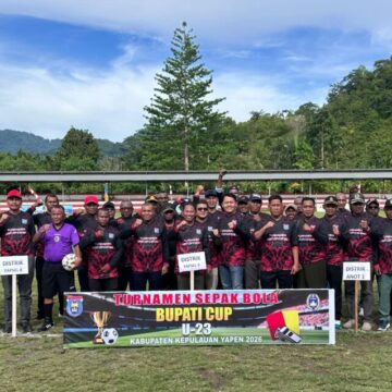 Bupati Cup U-23 Jadi Titik Bangkit Sepak Bola Kepulauan Yapen