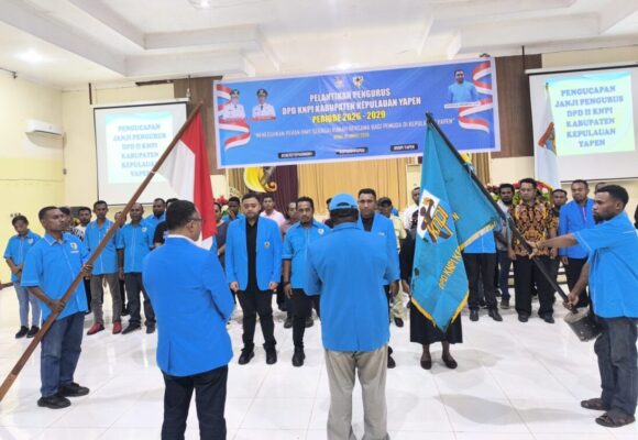 Pelantikan KNPI Yapen Tegaskan Satu Hal: Pemuda Harus Bersatu atau Tertinggal